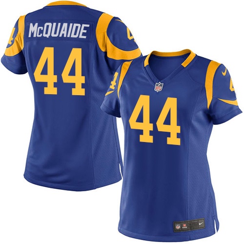 Women's Limited Jacob McQuaide Nike Jersey Royal Blue Alternate - #44 NFL Los Angeles Rams